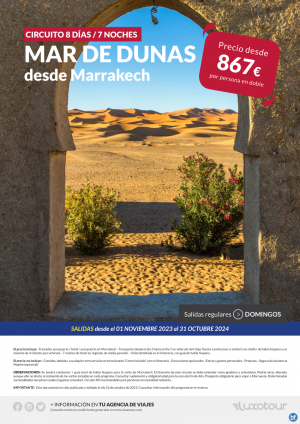 Circuito Mar de Dunas | 8 das/7 noches desde Marrakech