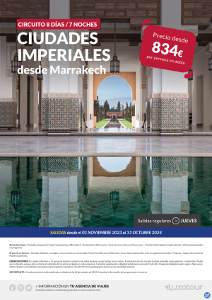 Circuito Ciudades Imperiales 8 das / 7 noches desde Marrakech