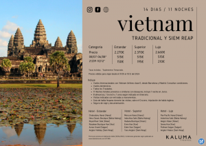 Vietnam Tradicional y Siem Reap 14 Das / 11 Noches - Salidas Garantizadas hasta Diciembre desde 2.270 € 