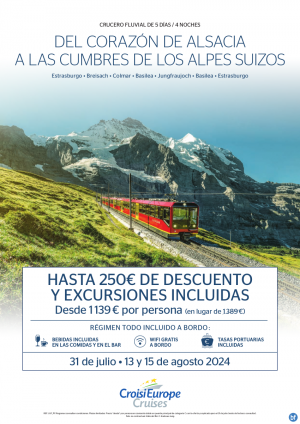 250? de DTO - Novedad: crucero fluvial de Alsacia a los Alpes suizos - 5 das - rgimen Todo Incluido