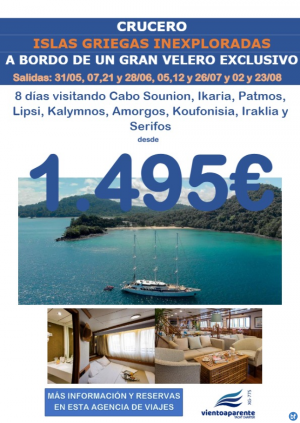 Crucero Islas Griegas Inexploradas desde 1.495 € 