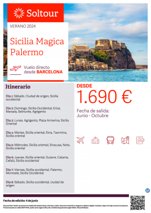 Sicilia Mgica Palermo desde 1.690 € , salidas de Junio a Octubre desde Barcelona