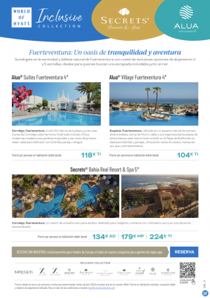Fuerteventura: Un oasis de tranquilidad y aventura. Vvelo con Hyatt Inclusive Collection