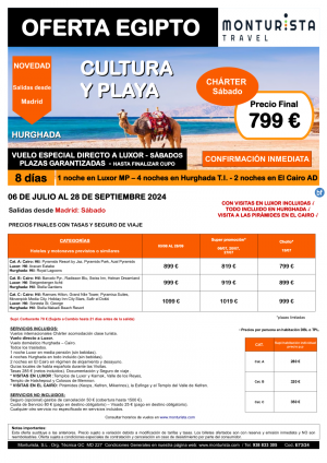 NEW Egipto-Cultura y Playa**desde 799 € 