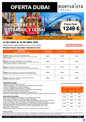 NEW VIP-Descubre Estambul y Dubai**desde 1249 € 