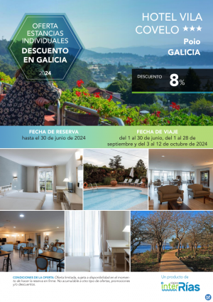 Descuento en Galicia Hotel Vila Covelo 3* (Poio - Galicia).- Hoteles para Individuales