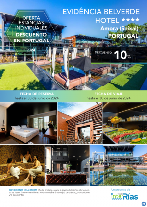 Descuento en Portugal  Evidncia Belverde Hotel 4* (Amora - Seixal).- Hoteles para Individuales