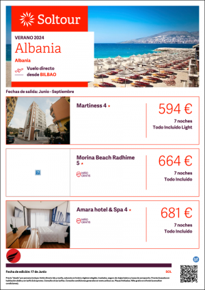 Albania desde 594 € , salidas de Junio a Septiembre desde Bilbao