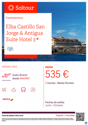 Fuerteventura desde 535 € , salidas de Junio a Octubre desde Madrid