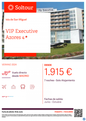 Isla de San Miguel (Azores) desde 1.915 € , salidas de Junio a Octubre desde Madrid