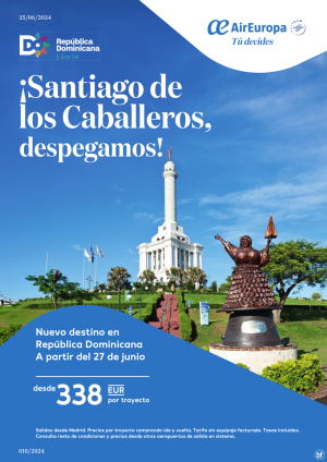 Santiago de los Caballeros, despegamos! Nuevo destino en Repblica Dominicana a partir del 27 de junio desde 338 € 