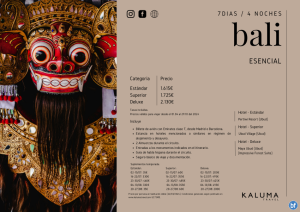 Bali Esencial 7 Das - Salidas Garantizadas hasta Octubre desde 1.615 € 