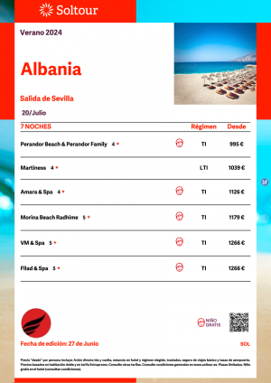 Albania desde 995 € , salida 20 de Julio desde Sevilla