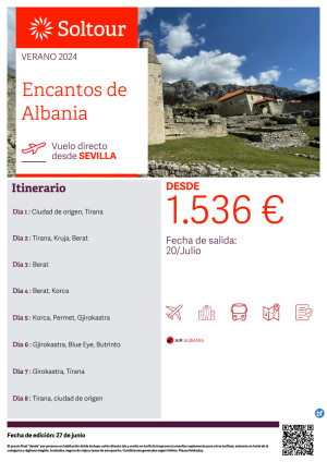 Encantos de Albania desde 1.536 € , salida 20 de Julio desde Sevilla