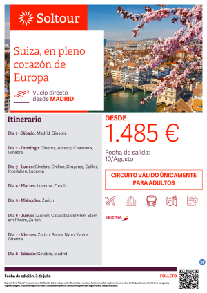 Suiza, en pleno corazn de Europa - desde Madrid