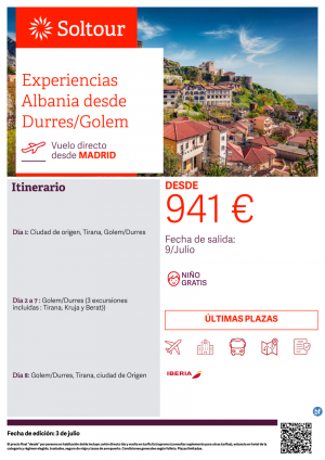 Experiencias Albania desde Durres/Golem - desde Madrid