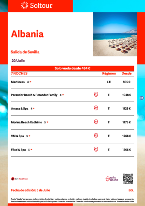 Albania desde 895 € , salida 20 de Julio desde Sevilla