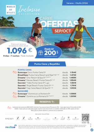 Reserva hasta el 15 de julio al mejor precio para el Caribe Dominicano