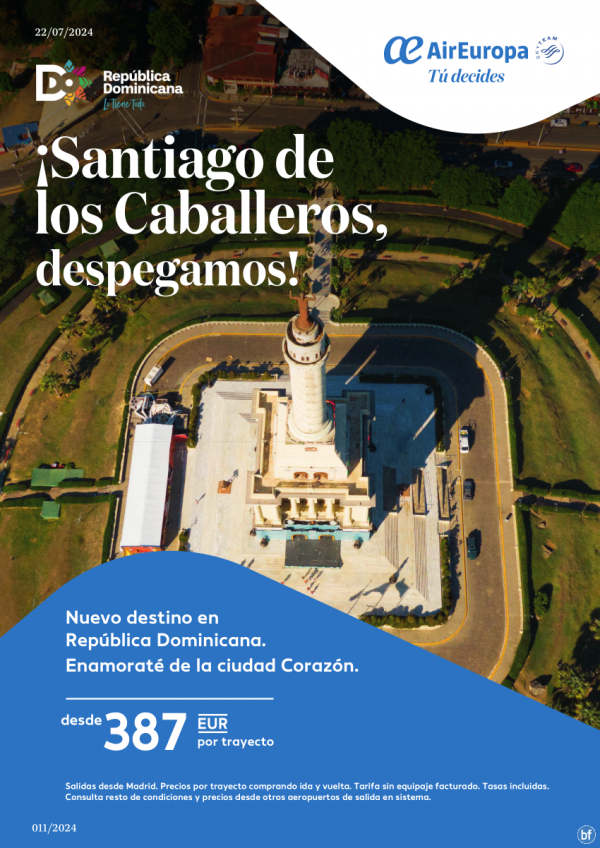 Santiago de los Caballeros, despegamos! Nuevo destino en Repblica Dominicana desde 387 € 