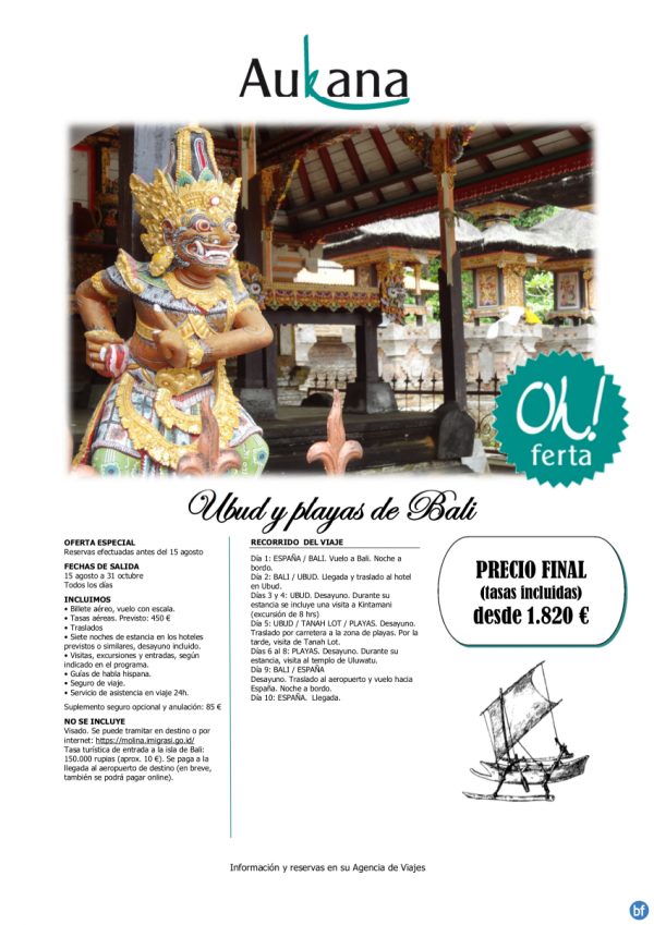 Ubud y playas de Bali