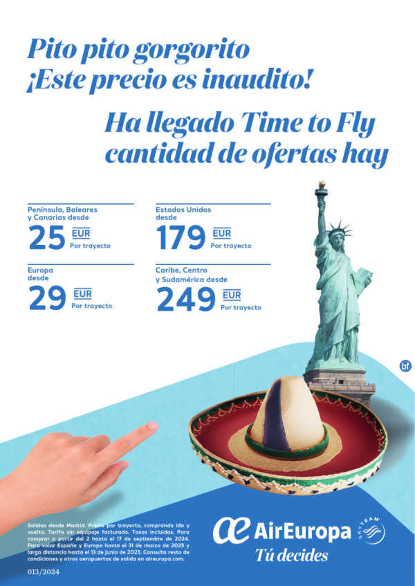 Campaa Time To Fly - Vuelos desde 25 € 