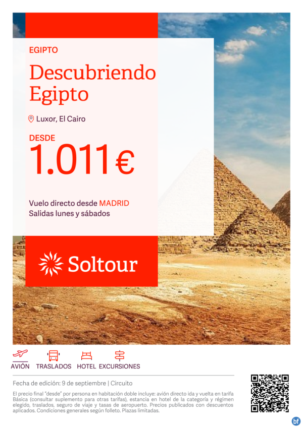 Descubriendo Egipto desde 1.011 € , salidas desde Madrid