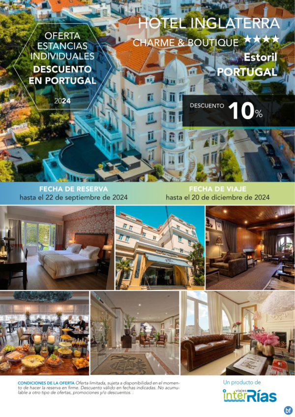 Descuento en Portugal Hotel Inglaterra 4* (Estoril - Portugal).- Hoteles para Individuales