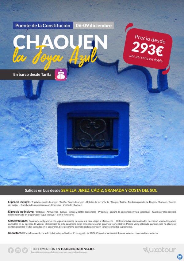 Puente de la Constitucin - Chaouen, la joya azul en barco desde Tarifa