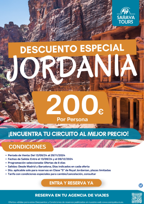 Descuento Especial Jordania : - 200 € 