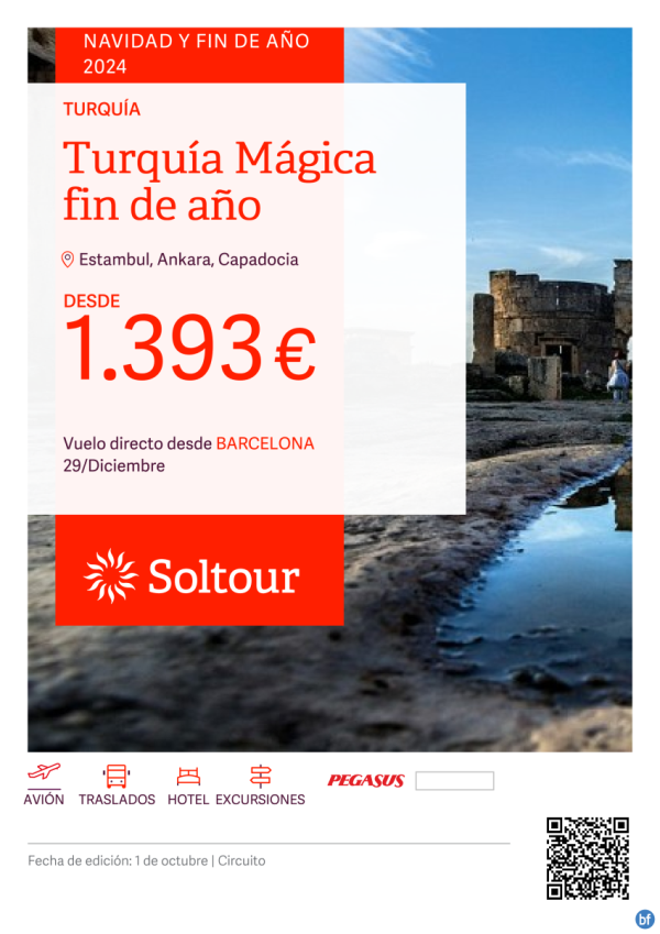 Turqua Mgica desde 1.393 € - Especial Fin de Ao, salida 29 Diciembre desde Barcelona