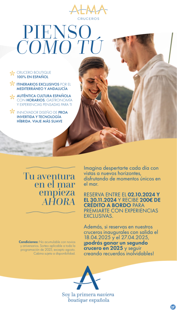 Campaa reserva anticipada Alma Cruceros