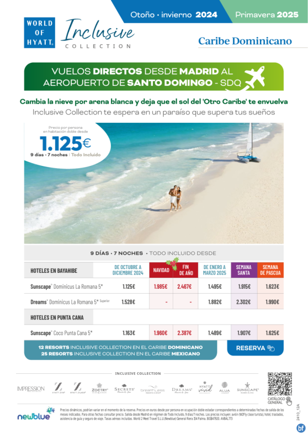 Iniverno/Primavera 2025 - Bayahibe y Punta Cana -Oct a Abril -  Vuelos MAD-SDQ - Desde 1.125 € 