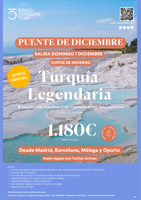 Puente de Diciembre!!! desde 1.180 € Turqua Legendaria 8d/7n salida 01dec desde Mad, Bcn, Agp y Opo