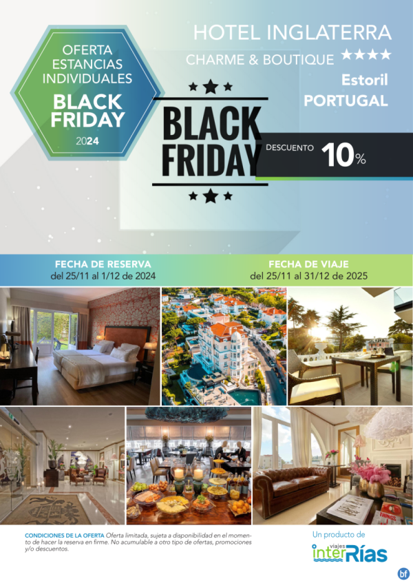 Black Friday Hotel Inglaterra 4* (Estoril - Portugal).- Hoteles para Individuales