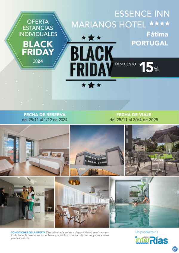 Black Friday Essence Inn Marianos Hotel 4* (Ftima - Portugal).- Hoteles para Individuales