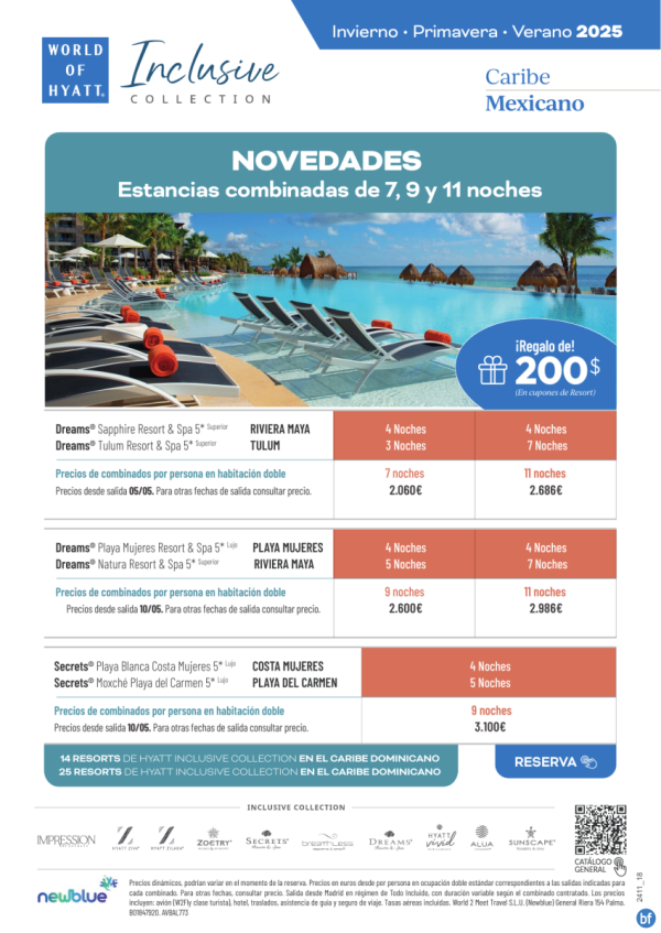 NOVEDAD! Estancias Combinadas en Mxico. Dos vacaciones diferentes por el precio de una. Desde 2.060 € 