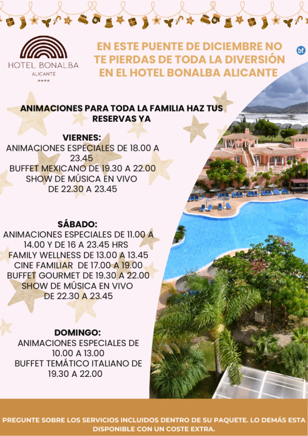 Puente de Diciembre en Hotel Bonalba Alicante - Elige tu escapada.