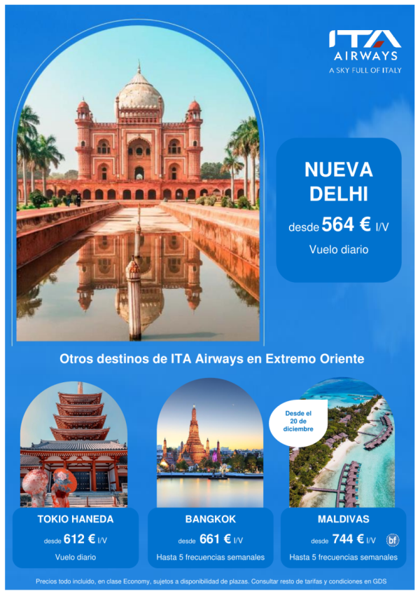 Extremo Oriente con ITA Airways