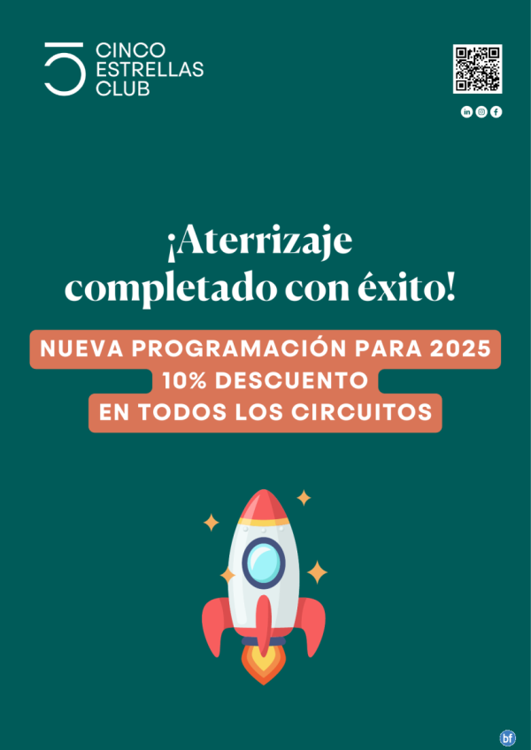 Campaa 10% DTO. toda la programacin 2025. Reservas hasta 31.12.24 y  Viaja todo el 2025. Reserva ya!!!