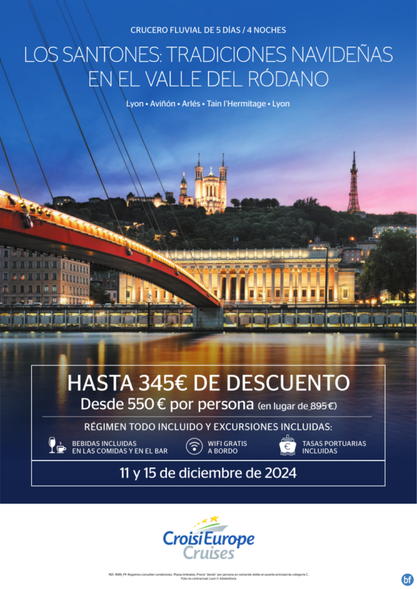 HASTA 345 € DE DTO. - crucero fluvial Tradiciones navideas en el Rdano- 4 das - rgimen Todo Incluido