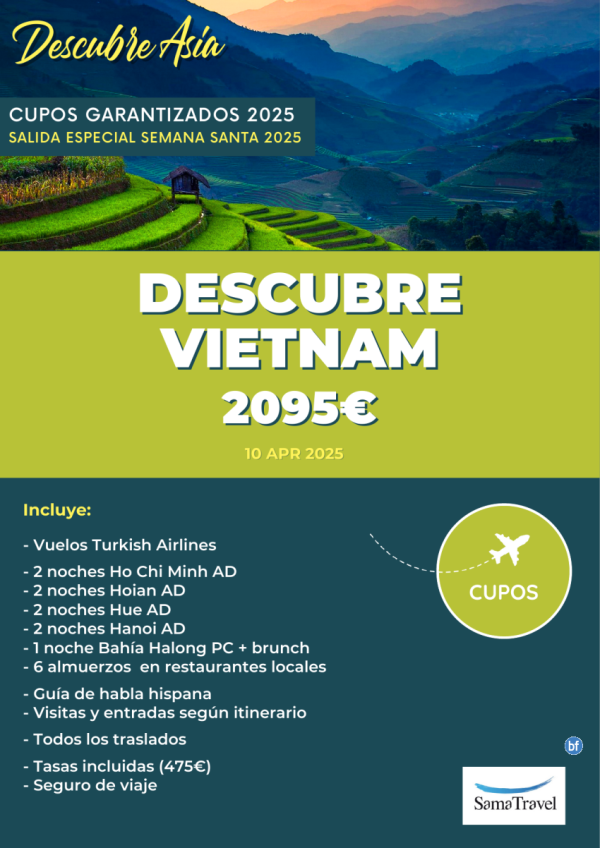 \-Descubre VIETNAM\- Semana Santa: Circuito 11 das - [Cupos y precios Garantizados] **Desde 2.095 € **