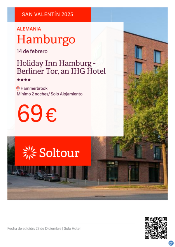 Hamburgo (Alemania) Especial San Valentn desde 69 € 