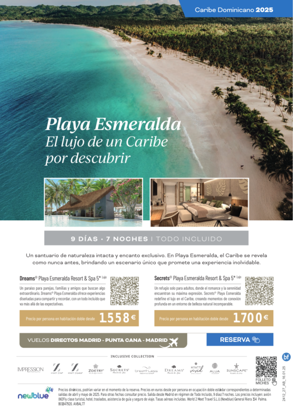 Sper precio en los nuevos hoteles de Playa Esmeralda, (Miches). El nuevo Edn del Caribe Dominicano