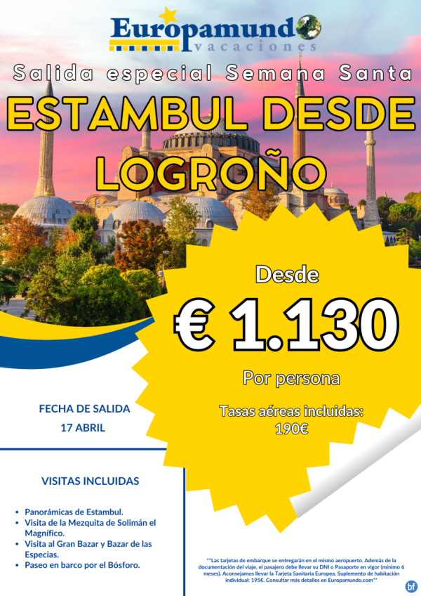 Salida Especial Semana Santa: Estambul desde Logroo