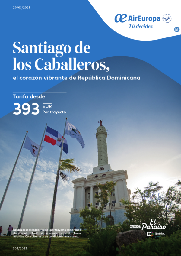 Santiago de los Caballeros, el corazn vibrante de Repblica Dominicana. Vuelos desde 393 € 