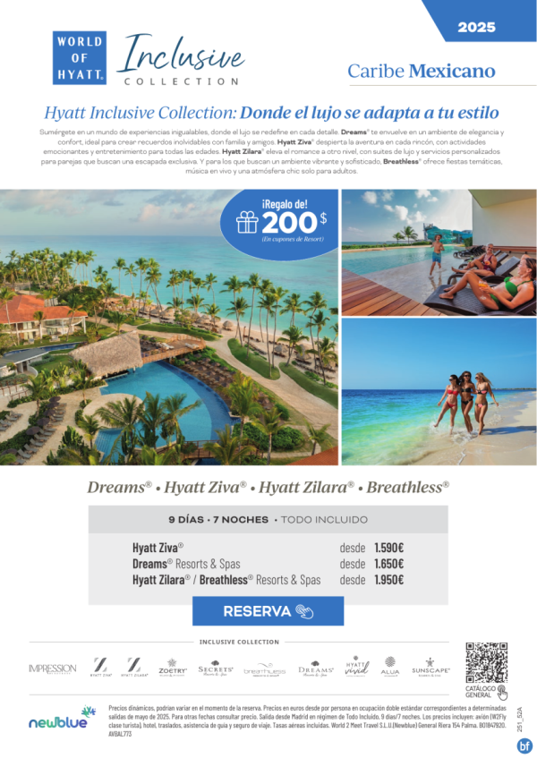 Primavera en el Caribe Mexicano desde 1.590 € x PAX. Elige el lujo que se adapta a tu estilo