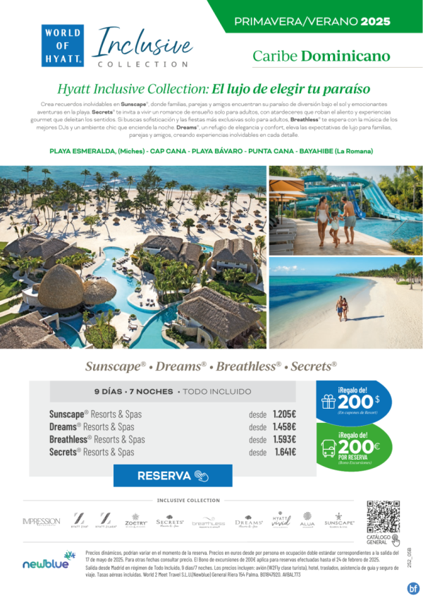 ?Caribe Dominicano con ? 200 € Regalo para Excursiones - ??Reservas antes del 24/02 - Desde 1.205 € 