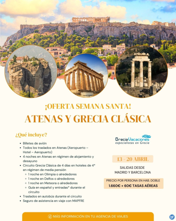 Salida Especial \-Semana Santa\-: Atenas y Grecia Clsica