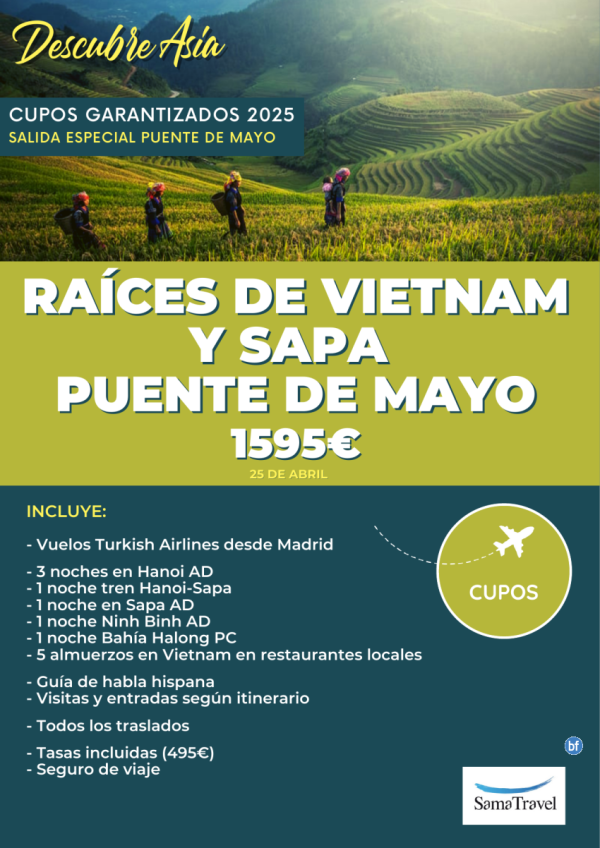 \-Races de VIETNAM y Sapa\- P.Mayo: Circuito 9 das + visitas [Cupos y precio garantizados] 25Abr*Desde 1.595 € *