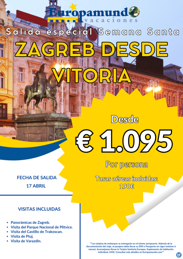 Salida Especial Semana Santa: Zagreb desde Vitoria